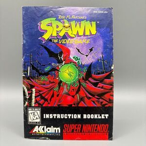 Todd McFarlane's Spawn Manual SNES Instruction Booklet Original
